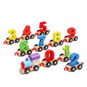 Wooden Digital Numbers Train